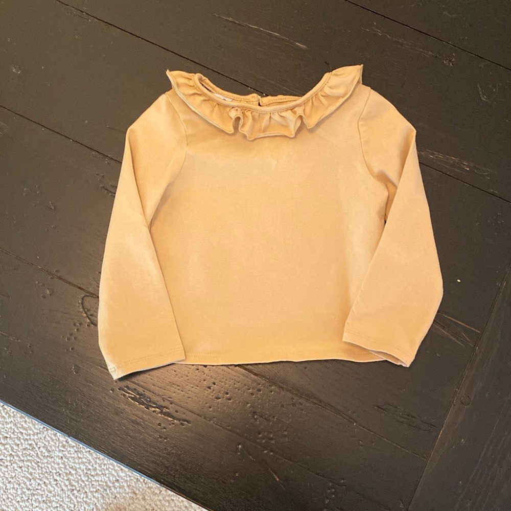 Peppa & Julie shirt size 2t. Color tan